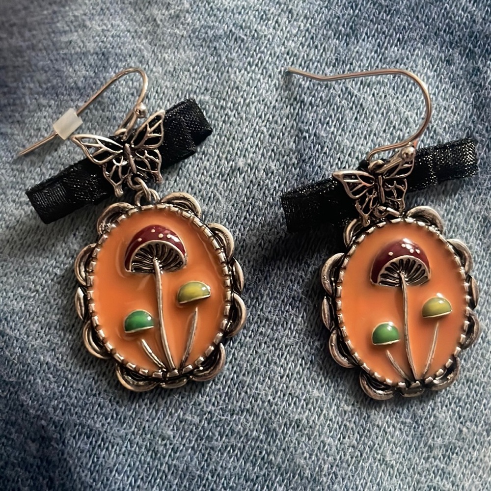 Mushroom earings